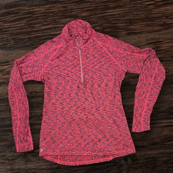 Athleta Mendoza Half Zip Pullover Space Dye Thumbholes Sz: M - Picture 1 of 8